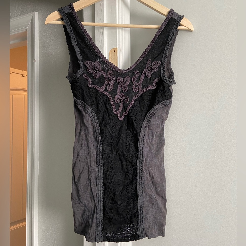 FP lace corset tank